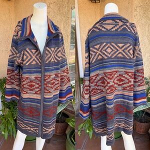 Easy Chic Women's Multicolor Patterned Cardigan (XL)